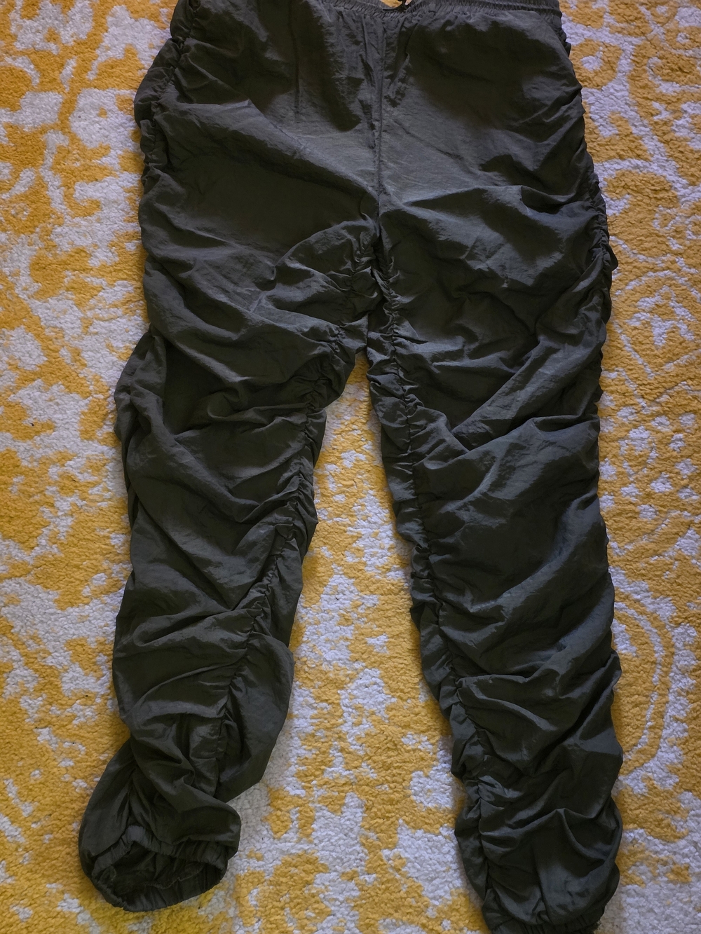 SHEIN GREEN Ruched Women's Jogger Pants